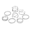VKME Bohemian Vintage Ring Geometric Metal Ring Set Women Charm Joint Ring, Party Wedding Jewelry Gifts - Image 10