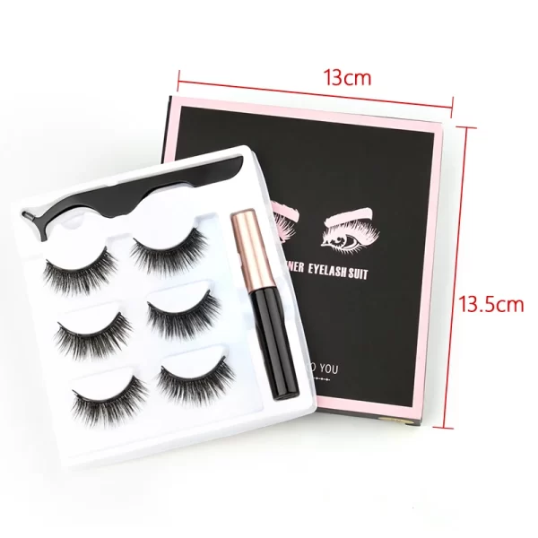 Magnetic Eyelashes 3D Mink Eyelashes Magnetic Eyeliner Magnetic 3D Lash Short False Lashes Lasting Handmade Eyelash Makeup Tools - Image 5