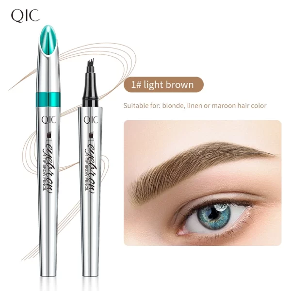 4 Points Eyebrow Tattoo Pen 5 Colors Liquid Brow Pencil Brown Microblading Ultra-Fine Eyebrow Pencil Waterproof Eyes Cosmetic - Image 11