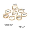VKME Bohemian Vintage Ring Geometric Metal Ring Set Women Charm Joint Ring, Party Wedding Jewelry Gifts - Image 6