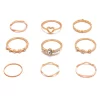 VKME Bohemian Vintage Ring Geometric Metal Ring Set Women Charm Joint Ring, Party Wedding Jewelry Gifts - Image 7
