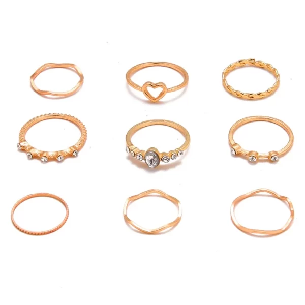 VKME Bohemian Vintage Ring Geometric Metal Ring Set Women Charm Joint Ring, Party Wedding Jewelry Gifts - Image 7