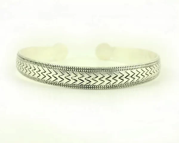 New Retro Cuff Bracelets Tibetan Silver Metal Carving Fish Elephant Flower Bangles Vintage Gypsy Jewelry Female Gifts - Image 14