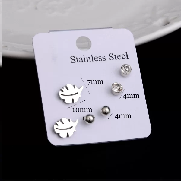 Stainless Steel Earrings Small Cute Butterfly Star Moon Heart Stud Earrings Set Punk Piercing Earing Women's Minimalist Jewelry - Image 13