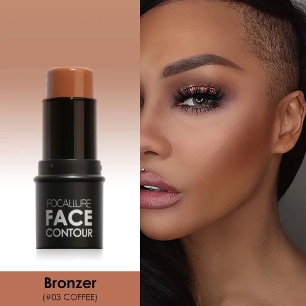 Wholesale FOCALLURE Bronzer Highlighter Stick Waterproof Body Face Contour Corrector Illuminator Cream For Women's Makeup - Image 12