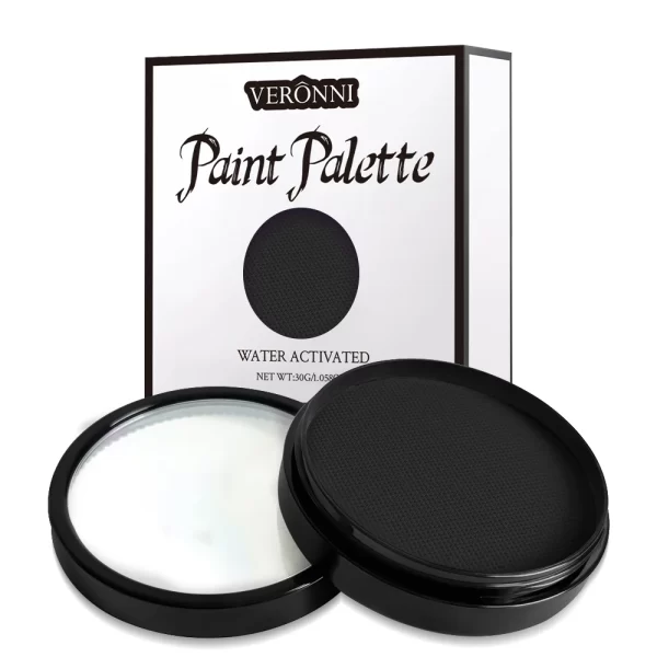 30G Water Solubility Monochromatic Body Paint Black And White Makeup Face Paint Halloween Party Waterproof Makeup Body Painting - Image 20