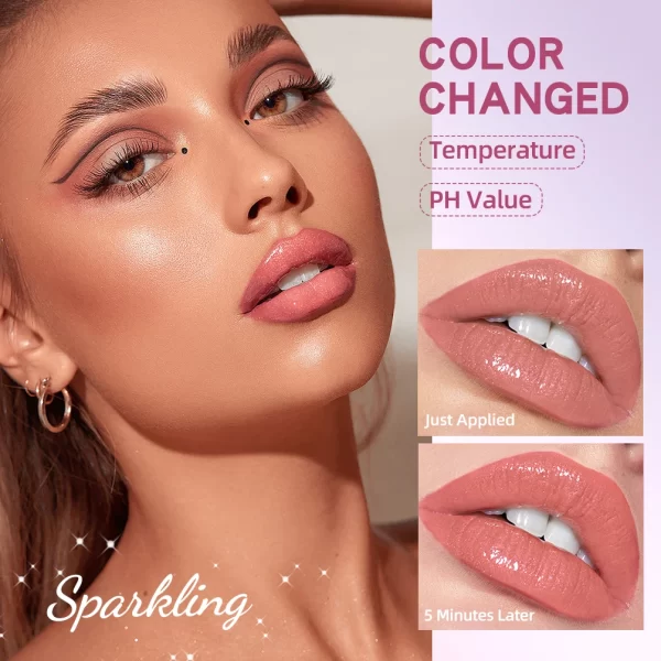QIBEST Magic Lipstick Color Changing Long Lasting Lip-shaped Nude Lip Stick Lip Plumper Kawaii Makeup Girl Cute Cosmetics Tint - Image 3