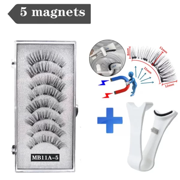 3d Magnetic False Eyelashes Reusable Waterproof Natural Long Lasting Eyelash Extension Tool False Eyelashes New 2024 - Image 8