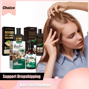 Hair Shampoo Ginger Promotes Hair Growth Dandruff Removal Anti-Itch Oil Control Nourishing Scalp Repair Frizzy Damaged Shampoo