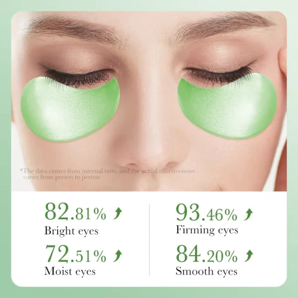 60pcs SAODER Aloe Vera Collagen Eye Mask Anti Dark Circles Eyes Bags Moisturizing Firming Eye Patches Eyes Skin Care Products - Image 4
