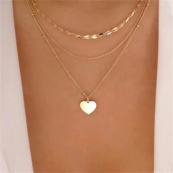Vintage Fashion Punk Thick Chain Head Coin Lock Pendant Necklace For Women Female Multilevel Gold-plate Hip Hop Jewelry Gfit - Image 14