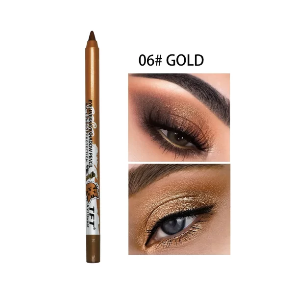 14 Colors Colorful Long-lasting Eyeliner Pencil Waterproof Quick-Dry No Blooming Blue Pink Eye Liner Pen Cosmetics Tools - Image 20