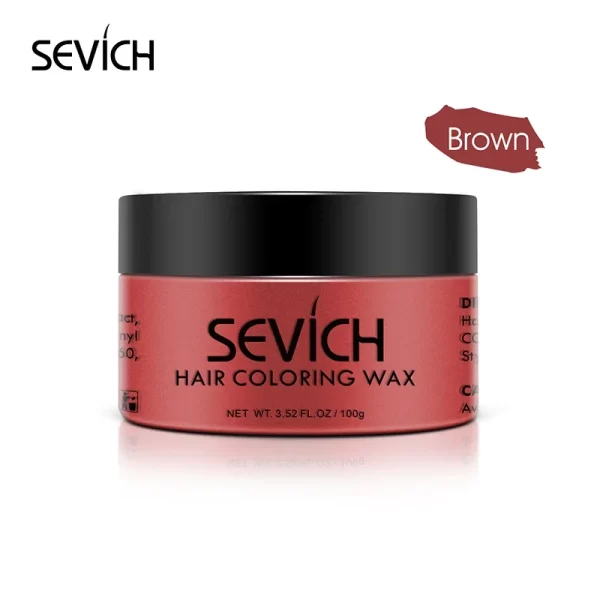 9 Color Hair Color Wax For Men and Women One-time Temporary Hair Color Cream Gel 100g Grandma Grey Color Hair Styling - Image 15