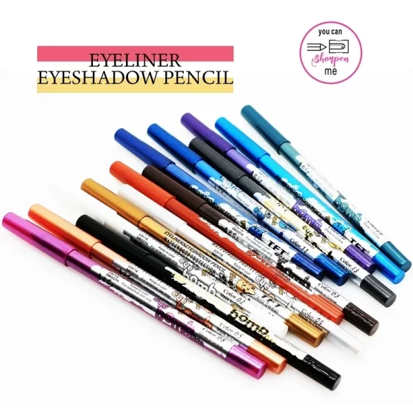 14 Colors Colorful Long-lasting Eyeliner Pencil Waterproof Quick-Dry No Blooming Blue Pink Eye Liner Pen Cosmetics Tools - Image 5