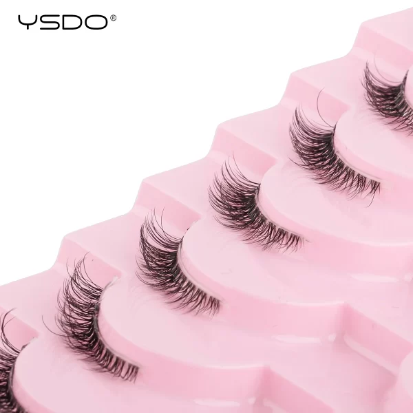 Half Lashes 3/7/10 Pairs Soft Natural 3D Mink Eyelashes Wispy Mink Lashes Makeup Volume Fluffy Half False Eyelash Cilios Tools - Image 2