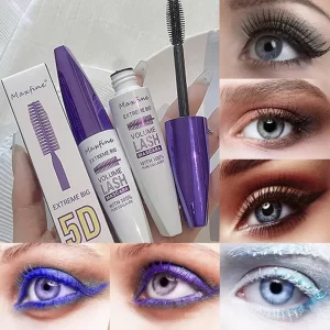 5d Three-dimensional Mascara Purple Blue White Multi-color Mascara Base Long-lasting Non-smudge Long-lasting Curling Shaping Mas