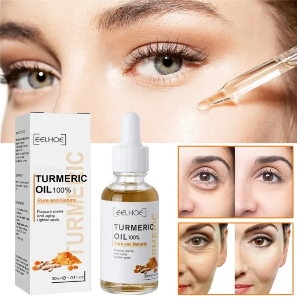 New Turmeric Oil Glow to Facial Lightening Brightening Serum For Black Brown Skin Leg Hand Body Whitening for Dark Skin 10/30ml - Image 2