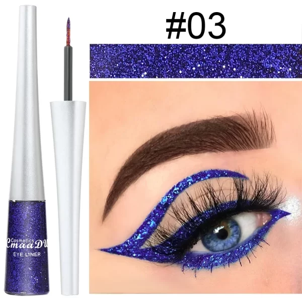 Glitter Liquid Eyeliner Pen Pearlescent Sequins Diamond Bright Shining Eyeliner Waterproof Lasting Eye Shadow Women Cosmetics - Image 9