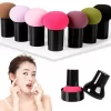 Cosmetic Puff Powder Brush - Mushroom Shape Handle Makeup Beauty Tool, Smooth Foundation Sponge For Dry & Wet Concealer
