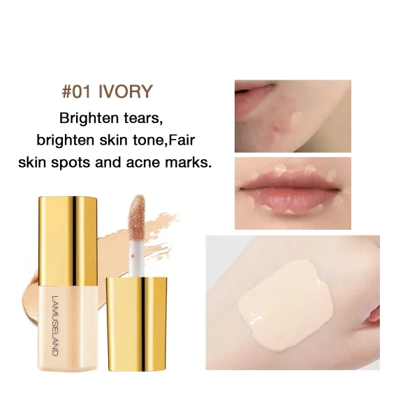 Mini Liquid Concealer High Coverage Corrector Anti Dark Circle Freckle Waterproof Foundation Cream for Face Makeup Base Cosmetic - Image 9