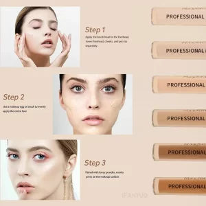 6-color Concealer Long Lasting Moisturizing Oil Control High Coverage Foundation Natural Makeup Liquid Matte Contour Highlighter