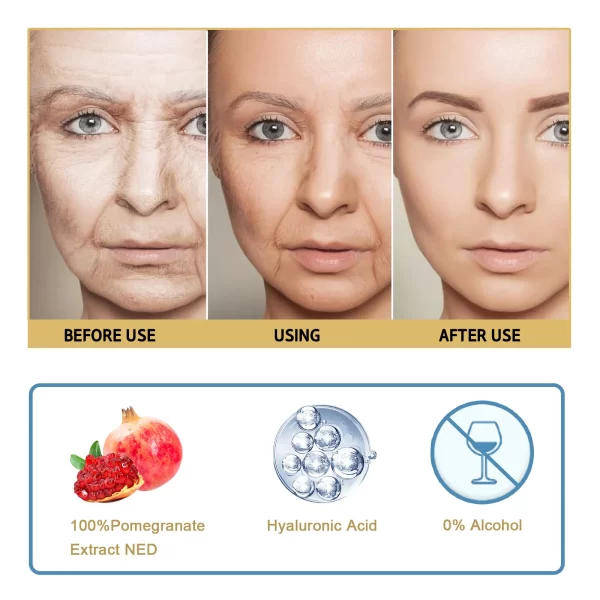 Instant Remove Wrinkle Serum Firming Lifting Anti-Aging Fade Fine Lines Improve Puffiness Moisturizing Brighten Face Skin Care - Image 5