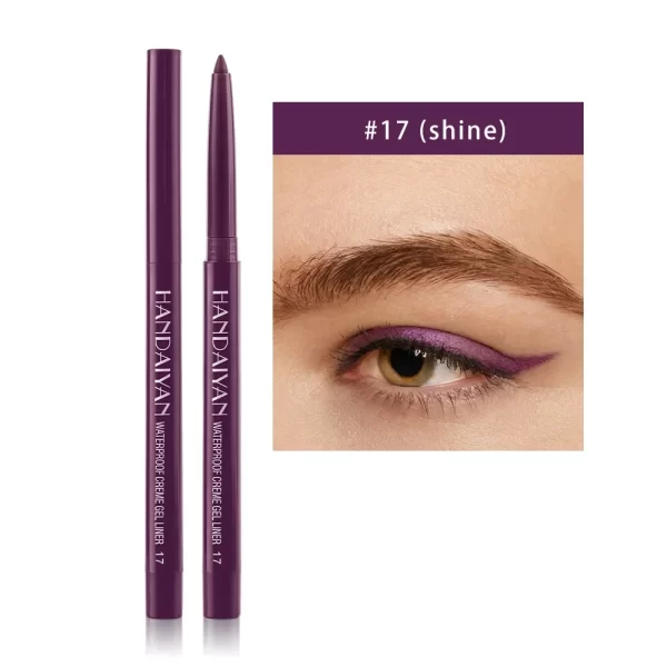 Sexy Purple Waterproof Matte Eye Cosmetics EyeLiner Pencil Long Lasting Women Fashion Pink Black Eye Charming Eye Liner Pencil - Image 26