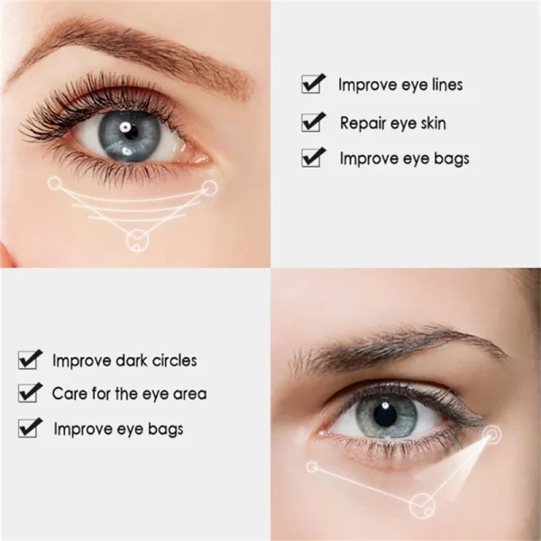 VEZE Nicotinamide Eyes Cream Dark Circles Remove Eye Bags Under Eye Acid Moisturizing Serum Against Puffiness Eye Care Gel - Image 4