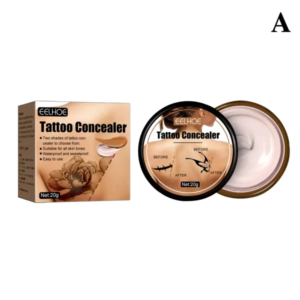 20g Tattoo Concealer Waterproof Lasting Tattoo Cover Cream Body Makeup Cosmetics Tattoo Cover Tool Body Foundation Makeup - Image 7
