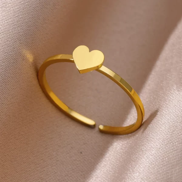 Stainless Steel Rings For Women Men Gold Color Hollow Wide Open Ring Female Male Fashion Wedding Party Finger Jewelry Gift 2024 - Image 21