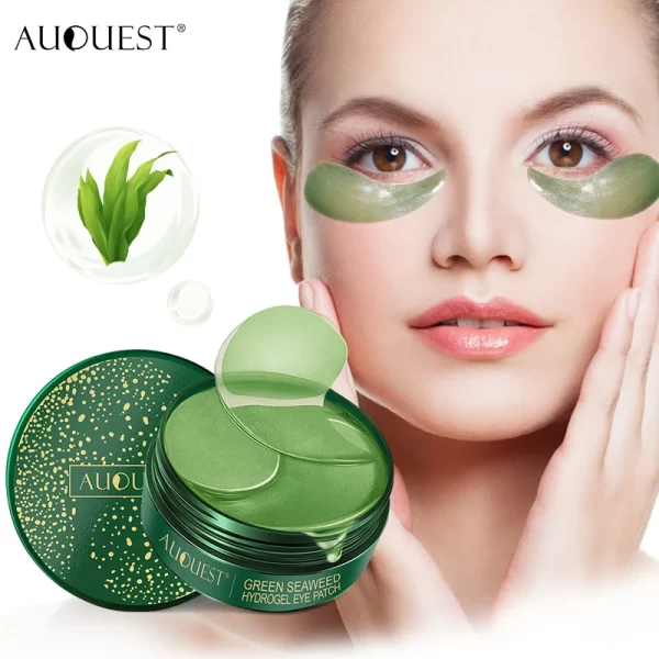 60pcs Seaweed Crystal Eye Mask Patches Hyaluronic Moisturizing Anti Dark Circles Beauty Patches For Eye Masks Skin Care AUQUEST - Image 2