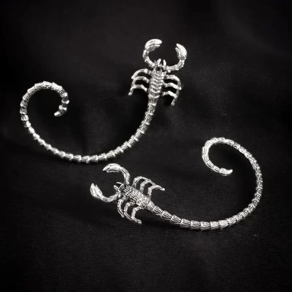 Retro Punk Dark Avant-garde Animal Venom Scorpion Ear Clip for Women  Halloween Personalized Men's Gothic Earrings Jewelry Gift - Image 6