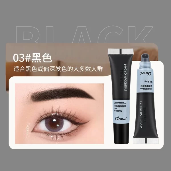 Semi Permanent Professional Henna Eyebrow Hair Dye 15 Minute Fast Easy Dye Hair Dye Eyebrow Hair Dye Cosmetics Gel Eyelash Set - Image 9