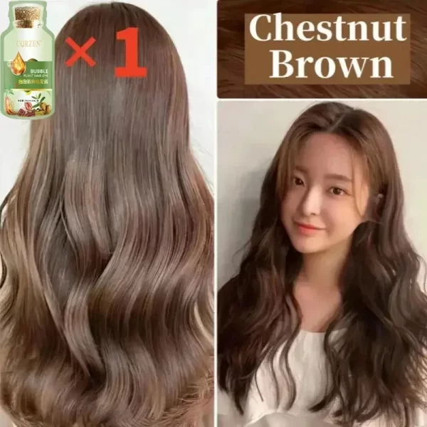 Natural Pure Herbal Hair Dye Shampoo 5 Minutes Change Hair Color Non-irritating Repair Gray White Fashion Hair Care Women Men - Image 7