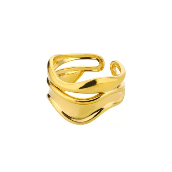 Stainless Steel Rings for Women Waterproof Open Gold Color Ring Wedding Couple Band Jewelry Gifts Free Shipping Items anillos - Image 13