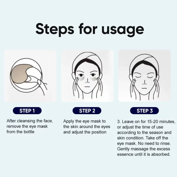 60pcs Under Eye Patches Masks for Puffy Eyes Eye Bags Collagen Hyaluronic Acid Moisturizing Eye Patches - Image 6