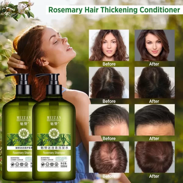 Rosemary Hair Growth Shampoo with Mint Hair Loss for Women Men Thinning Hair Conditioner Hydrating,Volumizing Fights Dandruff