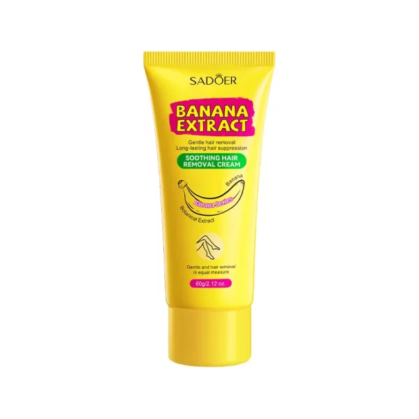 SADOER Banana Hair Removal Cream Non Irritating Quick Whole Body Axillary Armpit Arm Leg Privates Hair Remover Remove Creams - Image 6