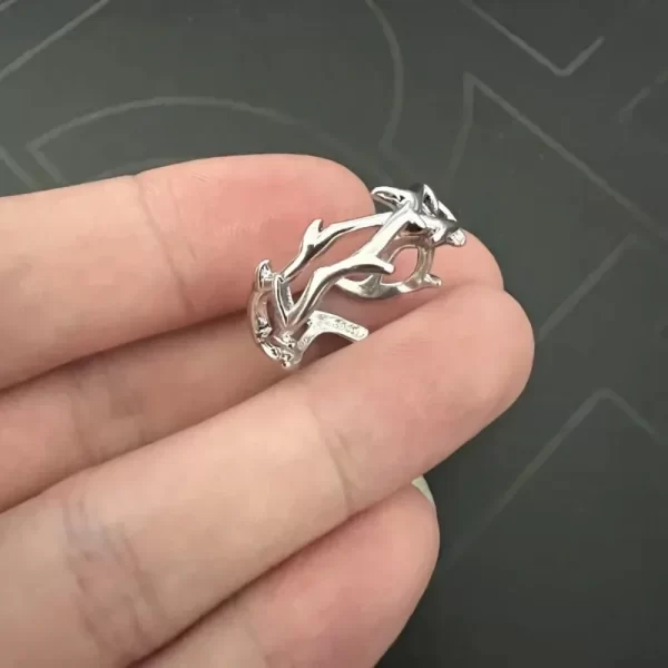 Vintage Personality Design Hollow Out Dragon Rings for Men Women Opening Stainless Steel Punk Finger Ring Hip Hop Rock Jewelry - Image 7