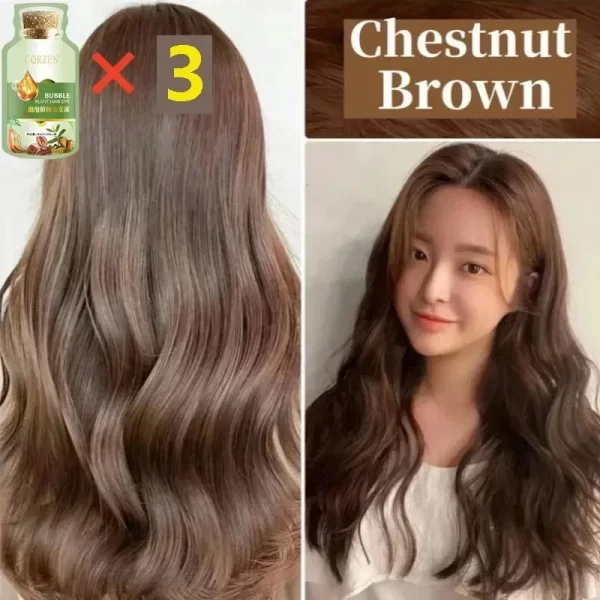 Natural Pure Herbal Hair Dye Shampoo 5 Minutes Change Hair Color Non-irritating Repair Gray White Fashion Hair Care Women Men - Image 10