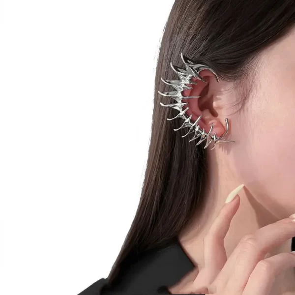 Cyberpunk Special-shaped Metal Ear Bone Clip Skeleton Unisex Without Piercing Earrings Gothic Ear Hook Jewelry Gifts Accessories - Image 2