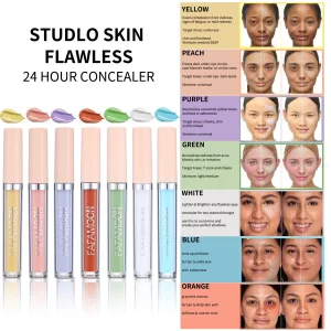 7-color Concealer Eye Dark Circles Red Spots Acne Marks Cover Liquid Concealer Face Foundation Correcting Skin Color Cosmetics