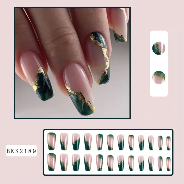 Floral Pattern Wearable Nails – Colorful Flower-Shaped Press-On Nail Tips for Fashionable Manicures - Image 23