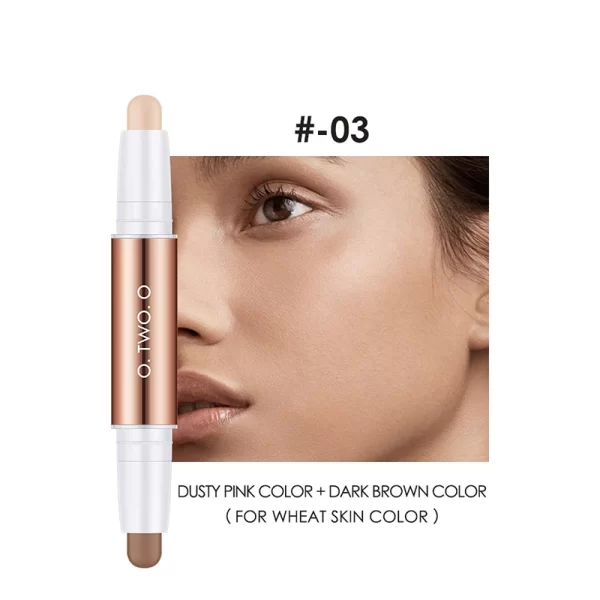 Finishing Stick - Dual Color Finishing Stick, Highlighter and Concealer Stick, Long Lasting and Waterproof - Image 7
