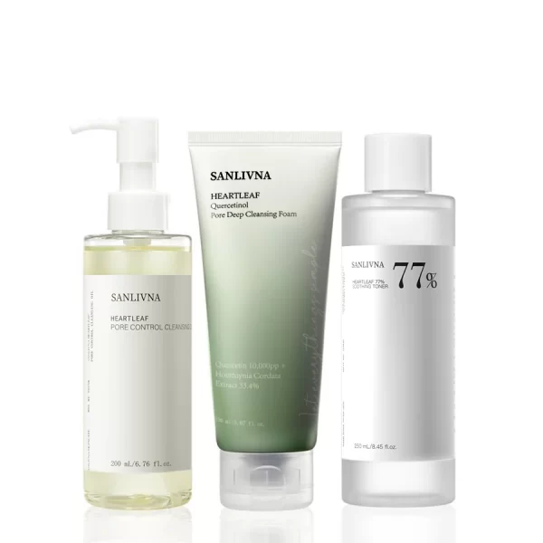 Heartleaf Skincare Set Facial Toner remove makeup Facial Serum Moisturizing Cleaning Pores For Women All Skin TypesSkin Care - Image 13