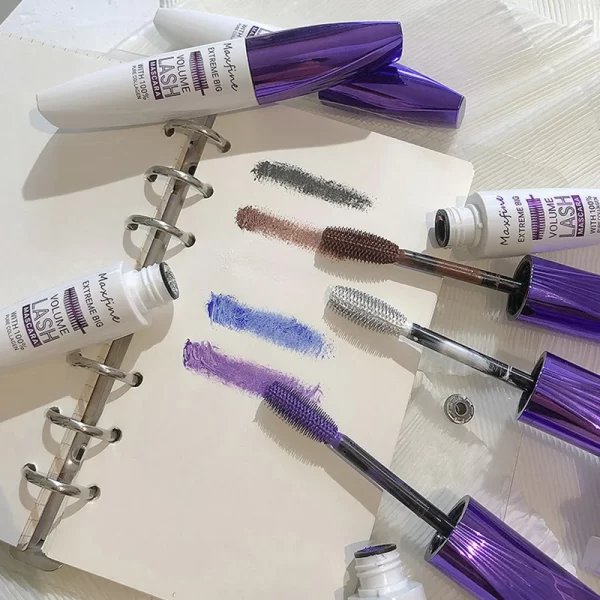 5d Three-dimensional Mascara Purple Blue White Multi-color Mascara Base Long-lasting Non-smudge Long-lasting Curling Shaping Mas - Image 6
