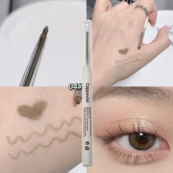 Matte Lying silkworm Eyeliner Gel Pen Waterproof Not Blooming Quick Drying Eye Liner Pencil Tea Brown Eye Shadow Pen Makeup - Image 9