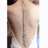 Sexy Alphabet English Long Line Waterproof Fake Tattoo Stickers For Women Back Water Transfer Temporary Tattos Party Decal - Image 10