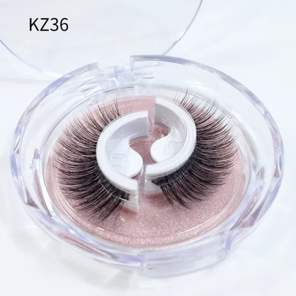Self Adhesive Eyelashes Glue-Free Reusable 3d Wispy Thick Natural Lashes Makeup Fake Eyelashes - Image 18