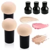 Cosmetic Puff Powder Brush - Mushroom Shape Handle Makeup Beauty Tool, Smooth Foundation Sponge For Dry & Wet Concealer - Image 2